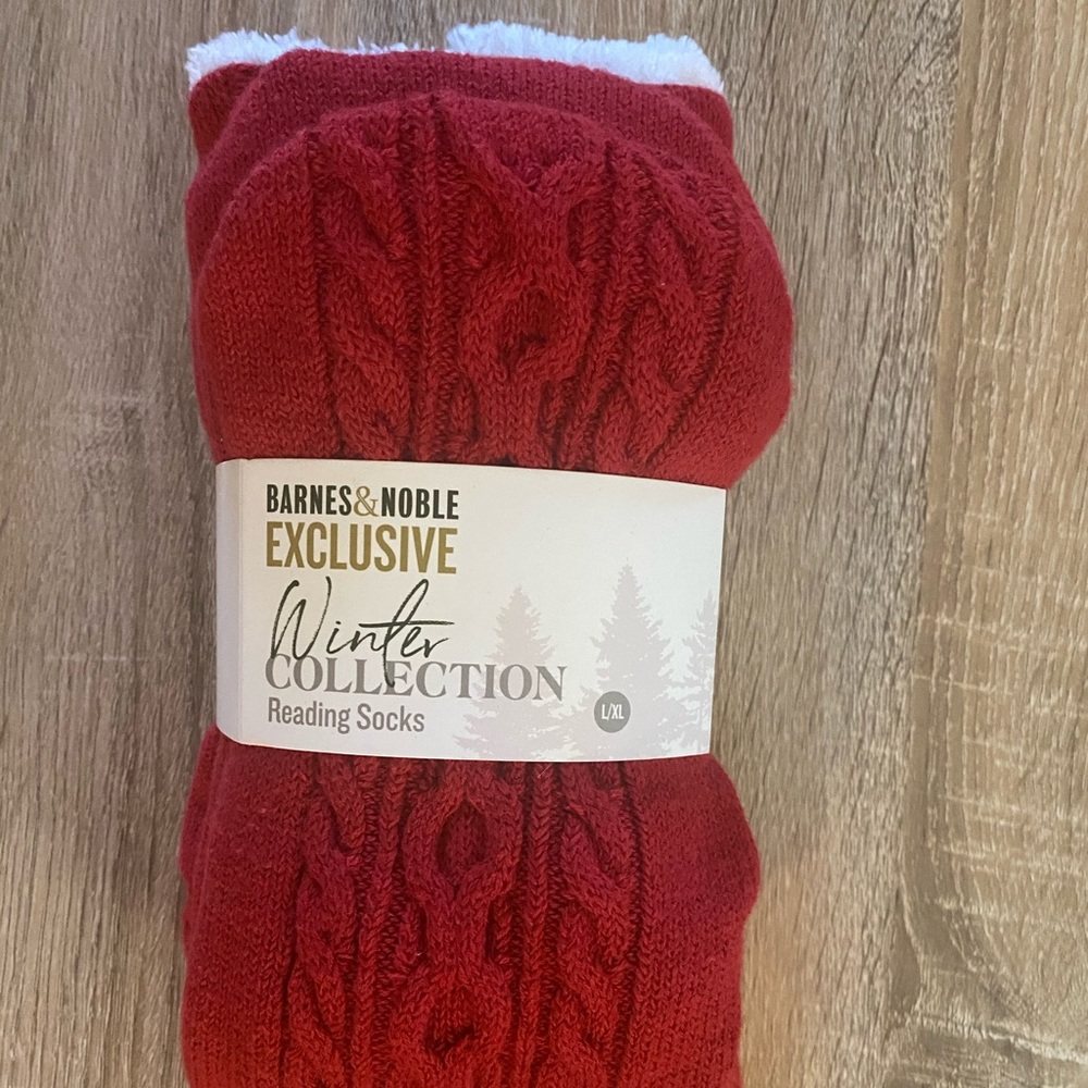 Brand New Barnes and Noble Reading Socks